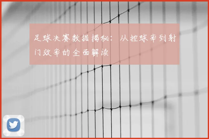 足球决赛数据揭秘：从控球率到射门效率的全面解读