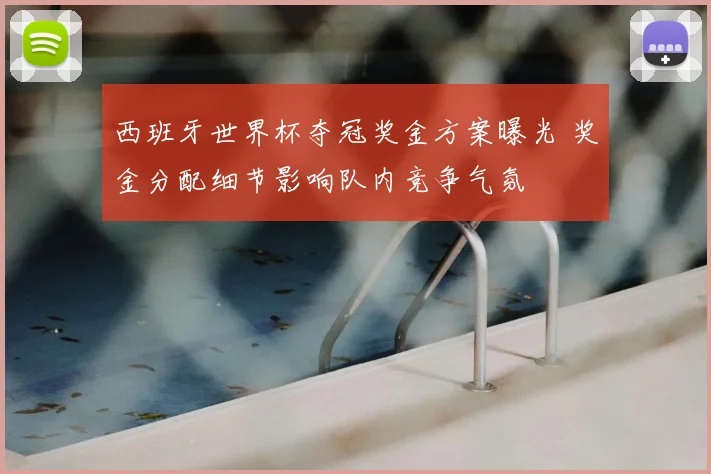 西班牙世界杯夺冠奖金方案曝光 奖金分配细节影响队内竞争气氛
